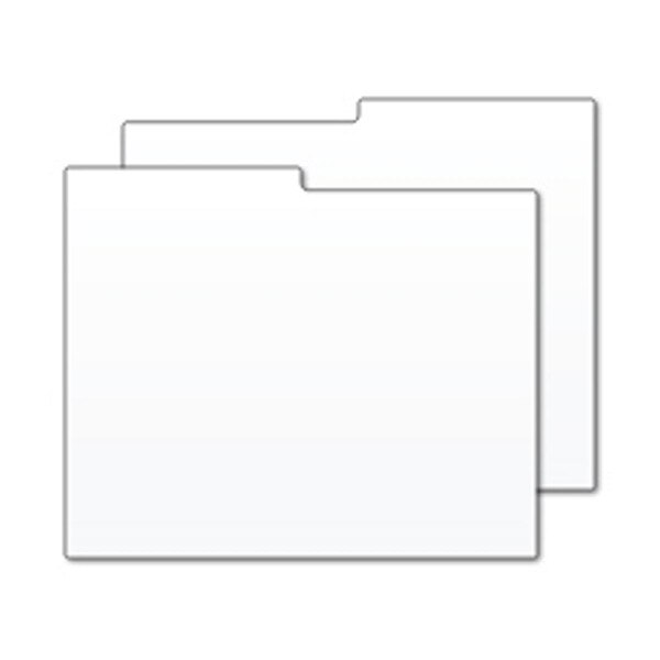 Photo Box Divider Card - White Poly